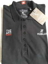 Polo M Montre HUBLOT The Art Of Fusion noir Swiss brand Coton bio Organic Neuf