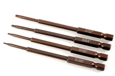 Standard Imperial Hex Driver Speed Tip RC Power Tool Bits Set (0.05" - 3/32")