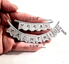Happy Birthday Banner Metal Die Cut, Cutting Die, Card Making, Craft Supplies