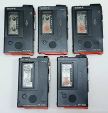 5X Sony M-100 Microcassette Recorder - For Parts only - Not working