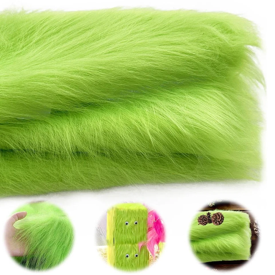 Plush Fluffy Faux Fur Fabric Handmade Crafts Sewing Material Accessories;, - Image 4 of 4