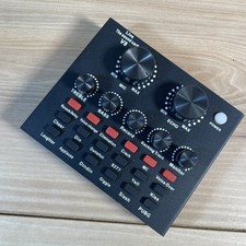 V8 Audio Mixer Sound Card USB Rechargeable for Singing Shouting Live Recording