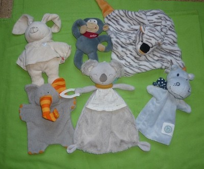 Konvolut Schmusetücher - Greiflinge - TCM, Sterntaler, Sigikid, Topomini, JAKO-O