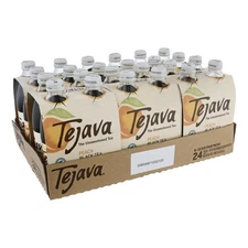 Tejava Peach Black Iced Tea, 24-pk, 12oz Glass Bottles, Unsweetened, Non-GMO