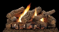 24" Saratoga refractory Fireplace 10 pcs ceramic log set ALS-24SG logs only