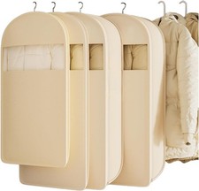 35 inch), (ecru, Fur Wardrobe Protector, Shirt, Jacket, Dress, Side Clear C