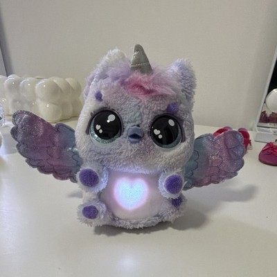 Spin Master Hatchimals Purple Interactive Plush Toy with Light-Up Heart & Wings