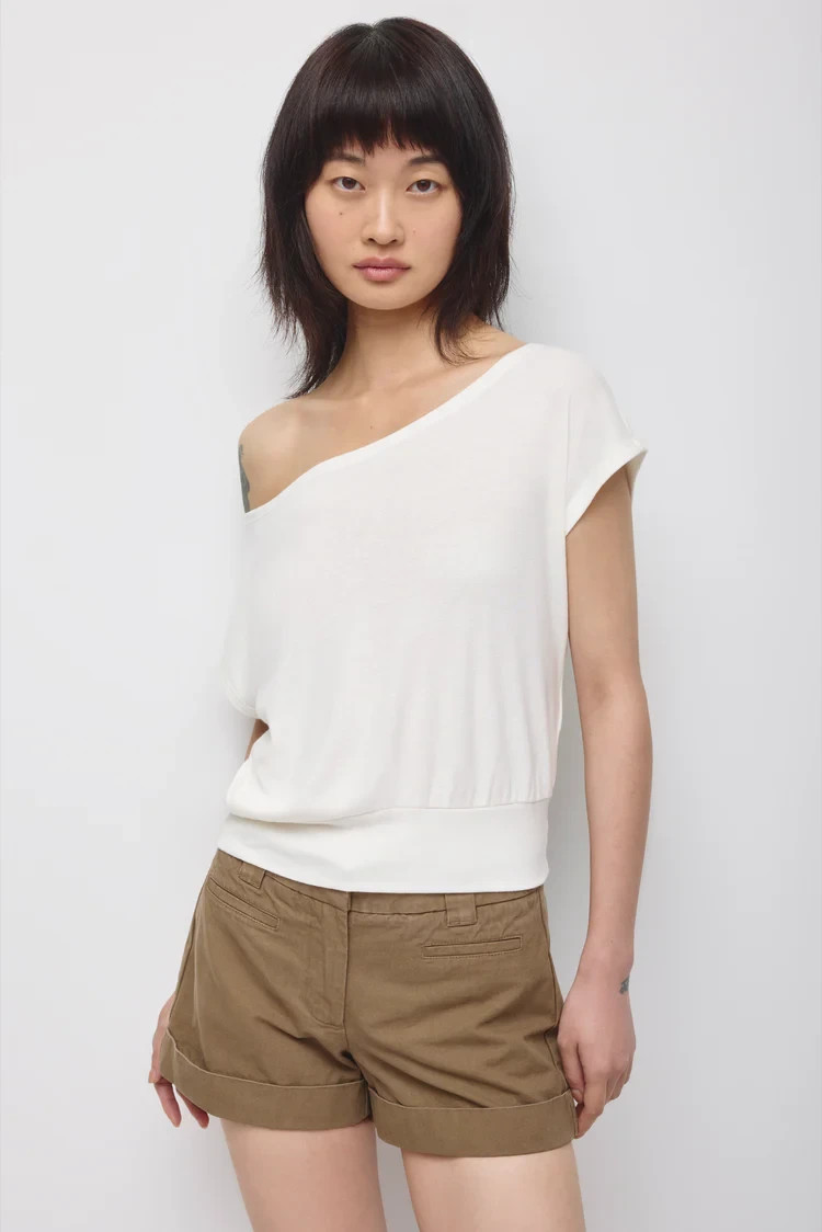 Women's Zahra Off Shoulder Tee,Kotn