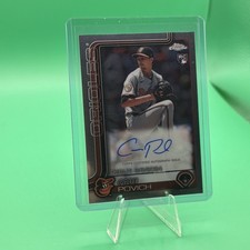 2025 Topps Chrome Rookie Debut Autographs Cade Povich #CRDA-CP (AU, RC)
