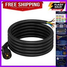 7 Way Trailer Cord Heavy Duty 8 Ft Trailer Wiring Harness Kit 7 Pin Trailer P... 7 Way Trailer Cord Heavy Duty 8 Ft Trailer Wiring Harness Kit 7 Pin Trailer P...