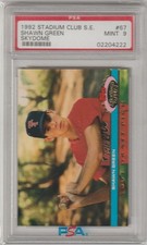 Shawn Green 1992 Stadium Club S.E. Skydome Rookie RC PSA 9 #67 Blue Jays Dodgers