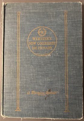Webster's New Collegiate Dictionary 1953 G. & C. Merriam Co., Publishers