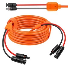 14 Gauge Solar Extension Cable 10AWG Solar Panel Cable with Female and 20FT