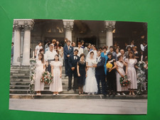 Foto Vintage Rumeno-Americano Anni 80 Matrimonio Bellissima Sposa Cameriere Ragazze 1447