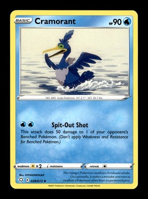 Pokemon TCG: Shining Fates - Cramorant - 028/072