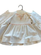 Vintage Winnie The Pooh Baby Outfit 12M Sears Disney Dress Coat Set Pink Trim