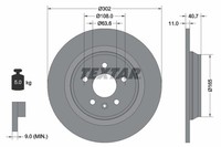 2X Bremsscheibe Pro Textar 92162903 FüR Volvo V60 S60 XC70 S80 V70 157 155 1 3 2