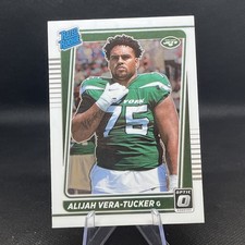 2021 Panini Donruss Optic #264 Alijah Vera-Tucker Jets Rc Rookie