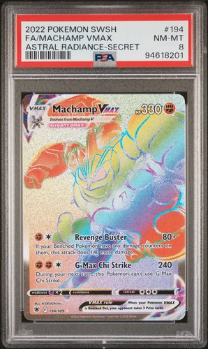 Machamp VMAX graded PSA 8 for sale on eBay