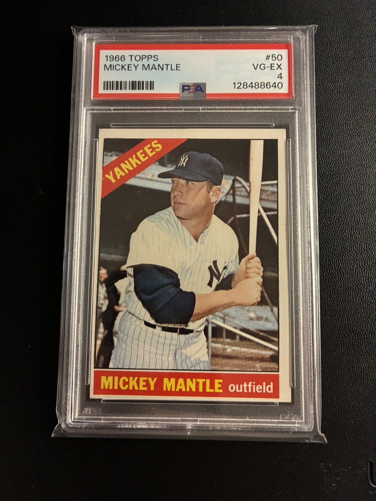 1966 Topps Mickey Mantle #50 PSA 4 VG-EX - Freshly Graded
