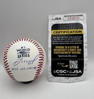 Jose Altuve Signed Autographed 2022 World Series Baseball OMLB Inscription JSA!