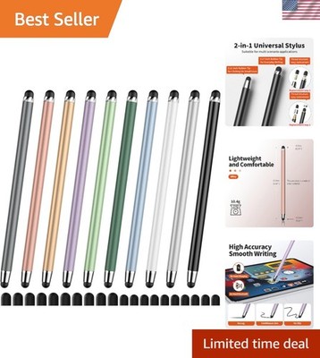 Luxurious Alloy Stylus Pen   10 Pack High Sensitivity for All Touch Screens