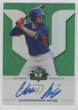 2017 Leaf Valiant Draft Green 47/99 Chris Seise Christopher #BA-CS1 Auto 8k4