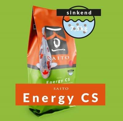 SAITO ENERGY CS - Koi Sinkfutter mit arktischem Fisch Krill Ø4 mm - 5 kg Eimer