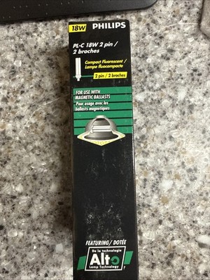 Free Shipping 3 OEM Philips PL-C 18W 2 PIN Compact Fluorescent Light Lamp BULB