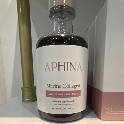 APHINA Marine Collagen Liquid Vitamin, Wildberry Hibiscus, 11.8 fl oz