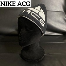 Nike Acg Reversible Logo Ribbed Knitted Knit Hat, Vhtf Street Men Hat Accessory
