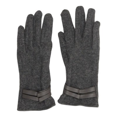 Handschuhe, Größe: 6 1/2, Grau, Damen #LbW