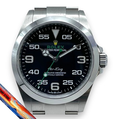 Rolex Air King 126900 Men s Black Stainless Steel Watch Auto