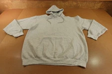 Port & Co Essential Fleece Mens XLT Heather Gray Pocketed Pullover Hoodie New