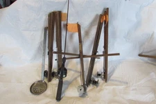 Ice Fishing Wooden 5 Tip Ups jig pole ice skimmer  Winter Fishing ice fishing