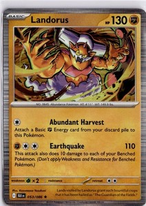 Landorus 053/086 Holo Rare Black Bolt