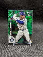 Kyle Lewis 2020 Topps Chrome Ben Baller Green Rookie Card /99. rookie card picture