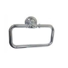 Kohler Artifacts Rectangular Wall Mounted Towel Ring, Metal Constructed, Chrome