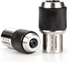 Ratcheting Tap Socket Set 2Pcs with Adjustable Jaws - 3/8" Drive Tap Holder for