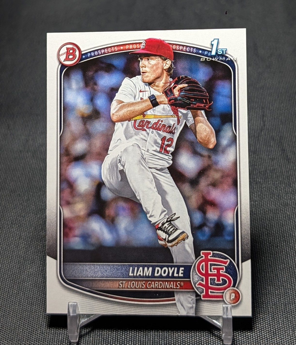 Liam Doyle 1st Prospect Rookie 2025 Bowman Draft Card #BD-12 St. Louis Cardinals