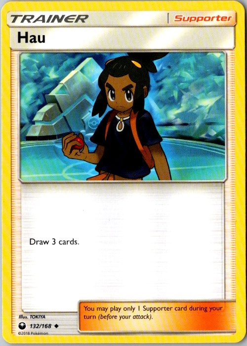 Hau 132/168 Uncommon Celestial Storm Pokemon Near Mint