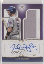 2021 Topps Definitive Collection Relic Purple 5/5 David Wright #DARC-DW Auto 6fs