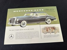 1960-1962 Mercedes 300 Automatic Sales Sheet W186 Type 300d Adenauer Brochure