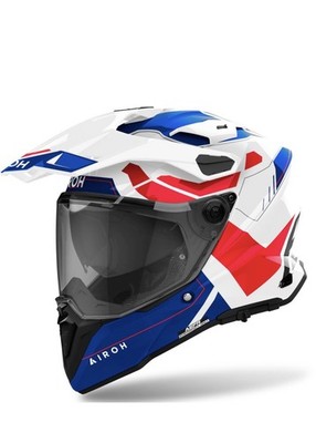 Airoh Commander 2 Reveal Blue/Red gloss - Brand new with dark visor