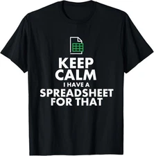 Funny Excel Spreadsheet Lover Gift for Accountant Men Unisex T-Shirt