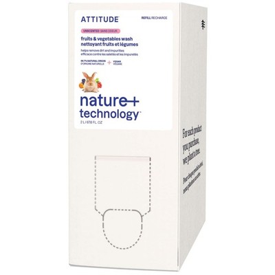 ATTITUDE Fruit & Vegetable Wash, Food-Safe Cleaner