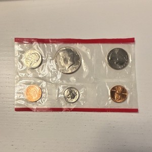U.S. Mint 1984 Denver D Uncirculated Mint Set Original Cello 6 Coins $1-1C