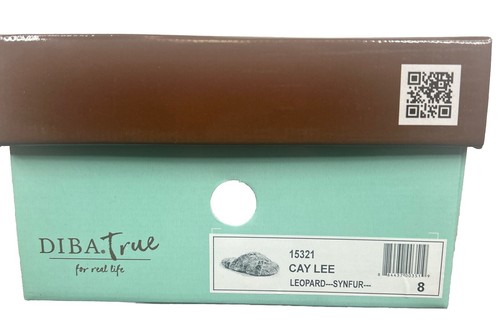Diba True Cay Lee Lepard Synfur Size 8 Women's shoes NEW IN BOX - Picture 5 of 5