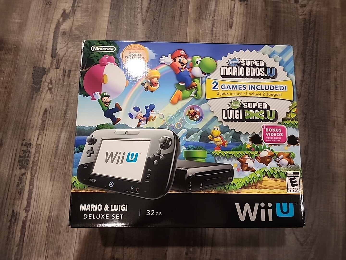 Nintendo Wii U Mario & Luigi Deluxe Set BOX ONLY With Trays eBay