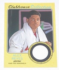 2017 Heritage High Numbers Clubhouse Collection Relic - GOLD Alex Reyes 99/99